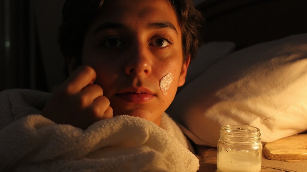 acne removal overnight tips