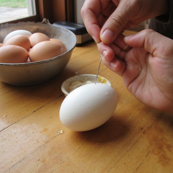 egg prep for peeling