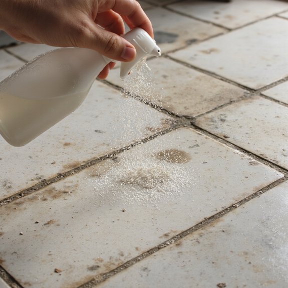 porous grout attracts contaminants