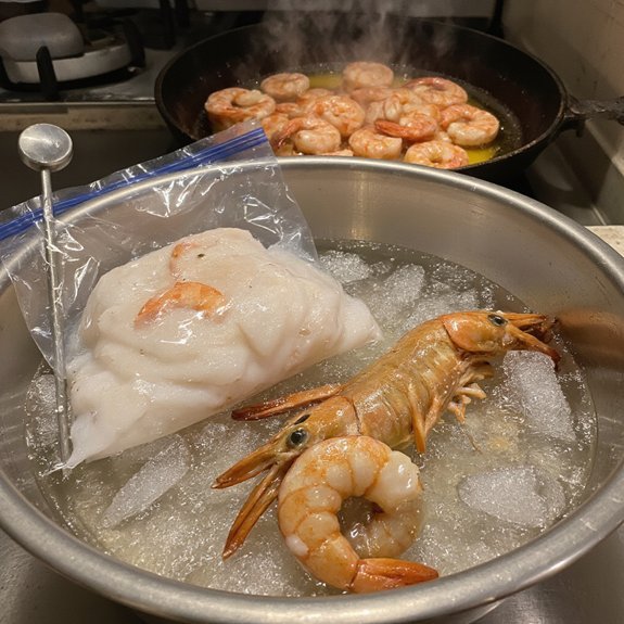 safe shrimp thawing practices
