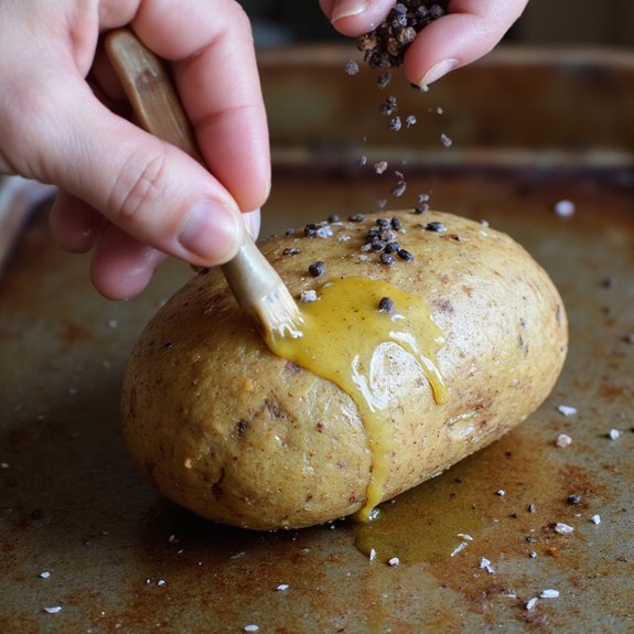 season oil poke bake