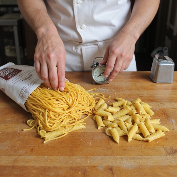select pasta check timing