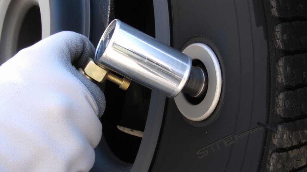 align_perpendicular_press_firmly_68ttz How Do I Read a Tire Pressure Gauge?