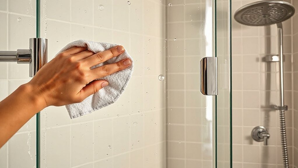 clean shower doors effectively
