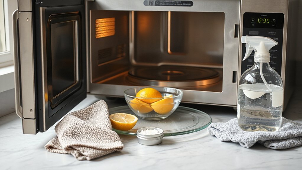 gather_cleaning_supplies_safely_whwk4 How Do I Clean My Microwave?