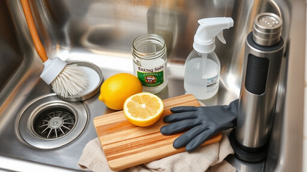 gather_cleaning_tools_safely_qgl5a How Do I Clean a Garbage Disposal?