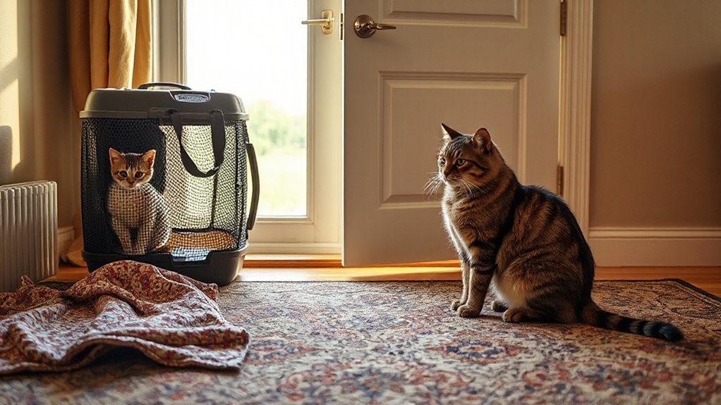 gradual_scent_and_visual_introductions_t623n How Do I Introduce a New Cat to My Home?