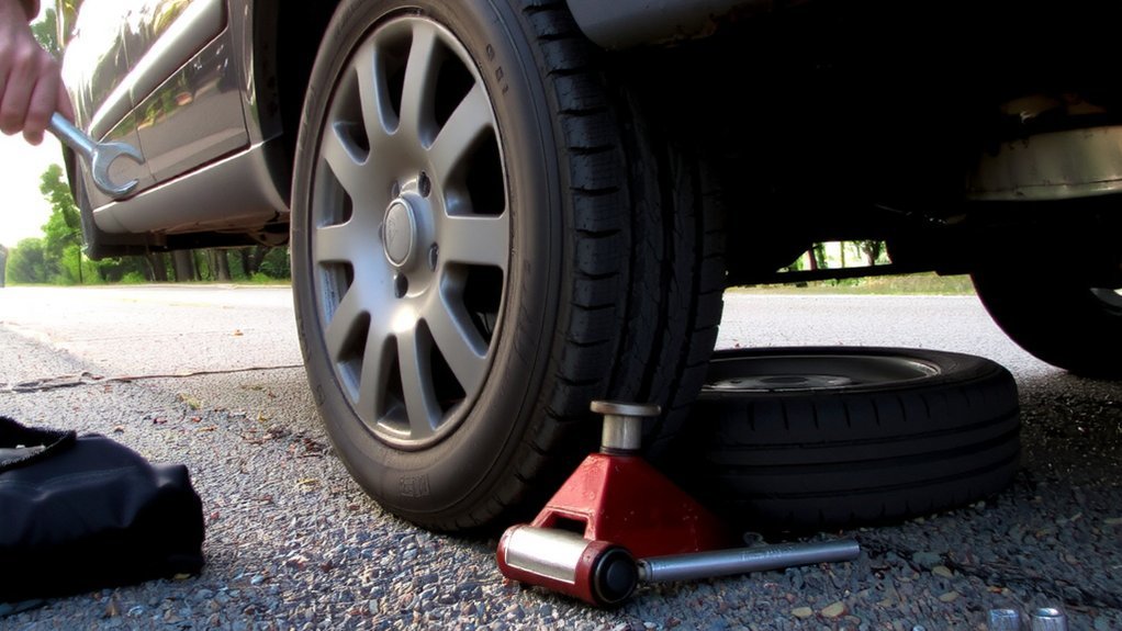 loosen jack remove replace