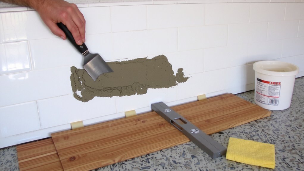 match_adhesive_to_substrate_0fhqe How Do I Install Kitchen Backsplash?