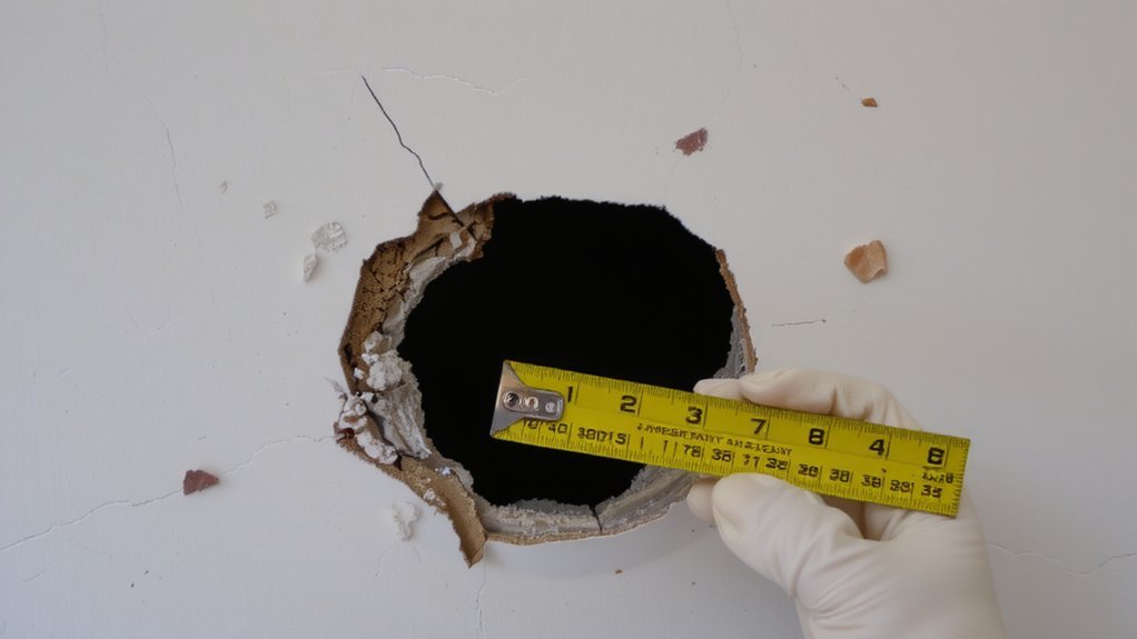 measure_hole_and_inspect_7g0mj How Do I Repair Drywall Holes?