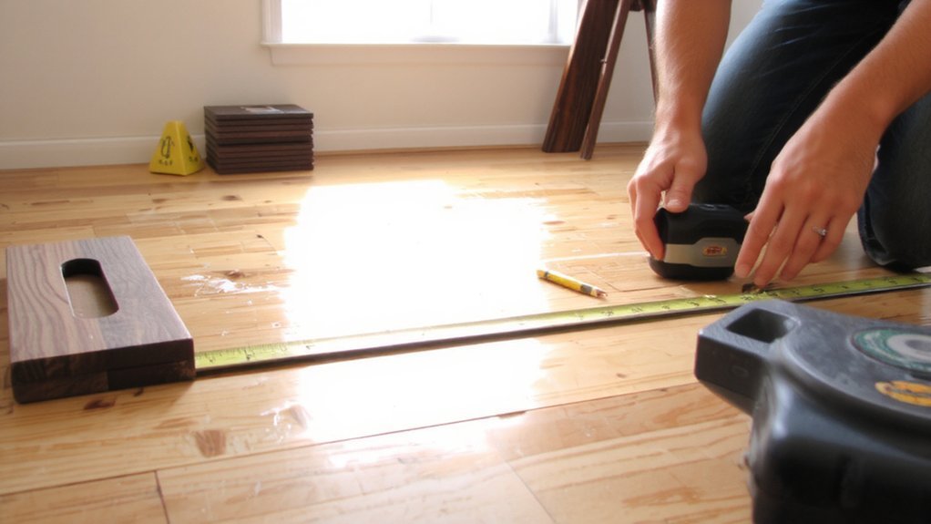 measure_plan_stagger_cut_xmmq3 How Do I Install Laminate Flooring?