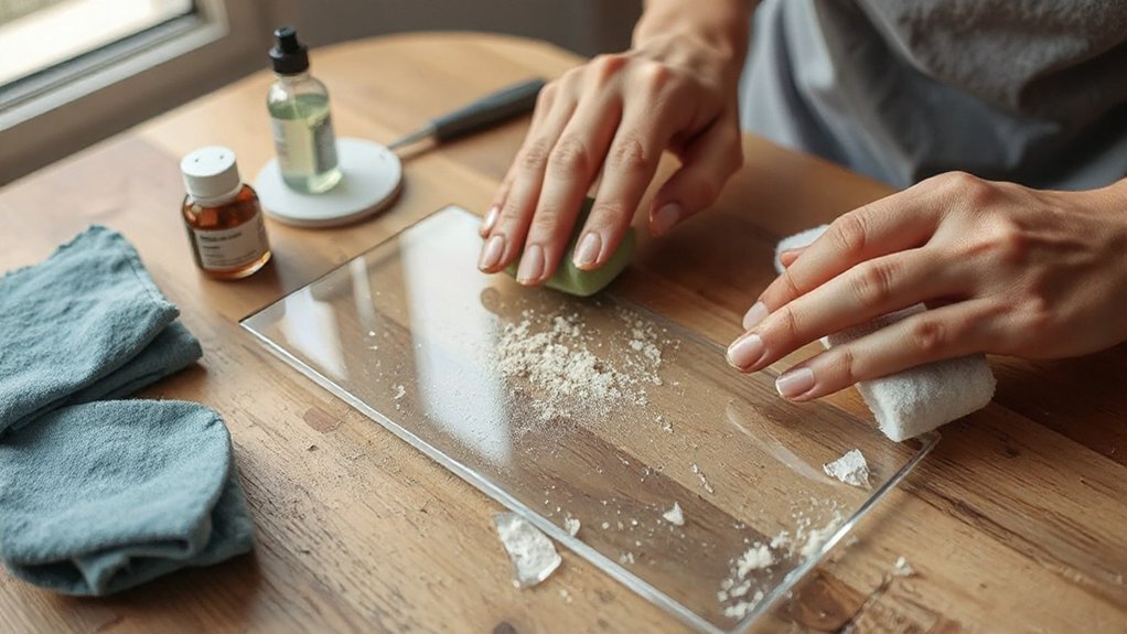 remove scratches from glass