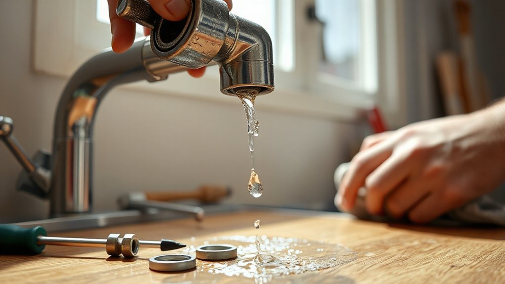 repair dripping faucet leak