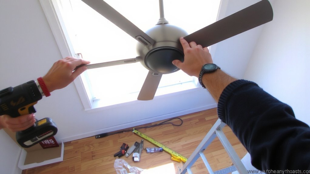 secure bracket wire fan