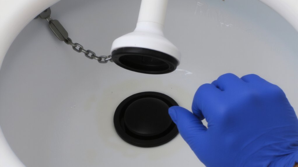 shut_drain_unhook_clean_gkrqy How Do I Replace a Toilet Flapper?