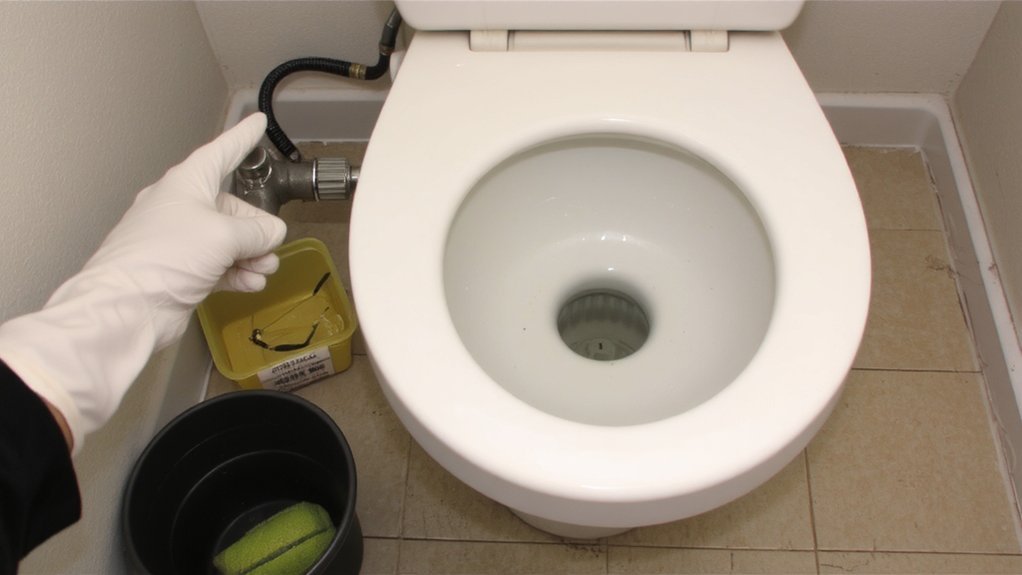 shutoff_drain_disconnect_inspect_cwhyt How Do I Replace a Toilet Flapper?