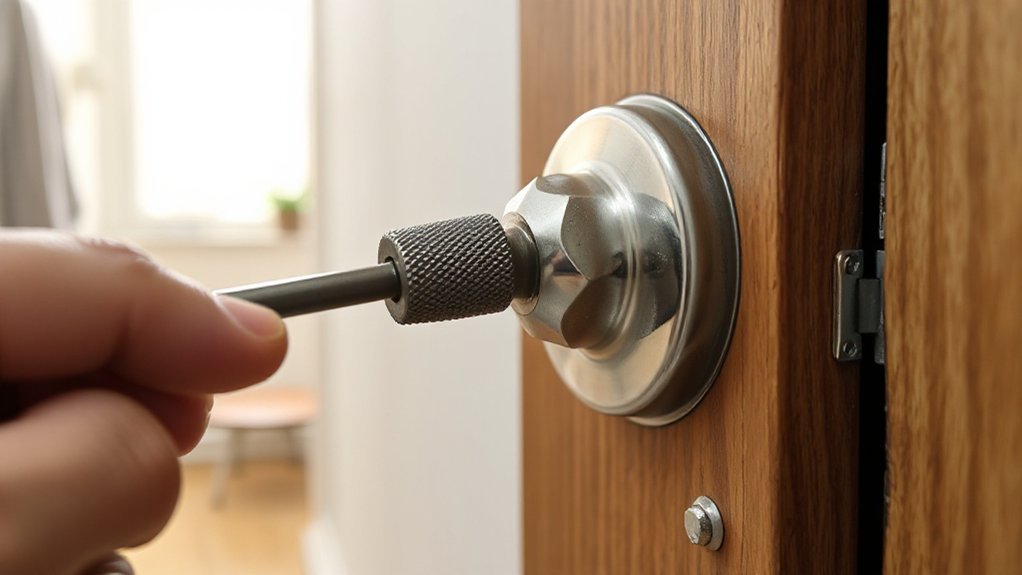 tighten_knob_or_lever_screws_3xq52 How Do I Fix a Loose Door Handle?