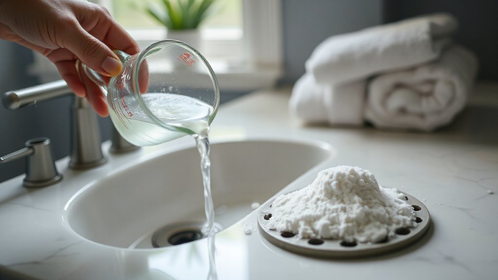 unclog bathroom sink naturally